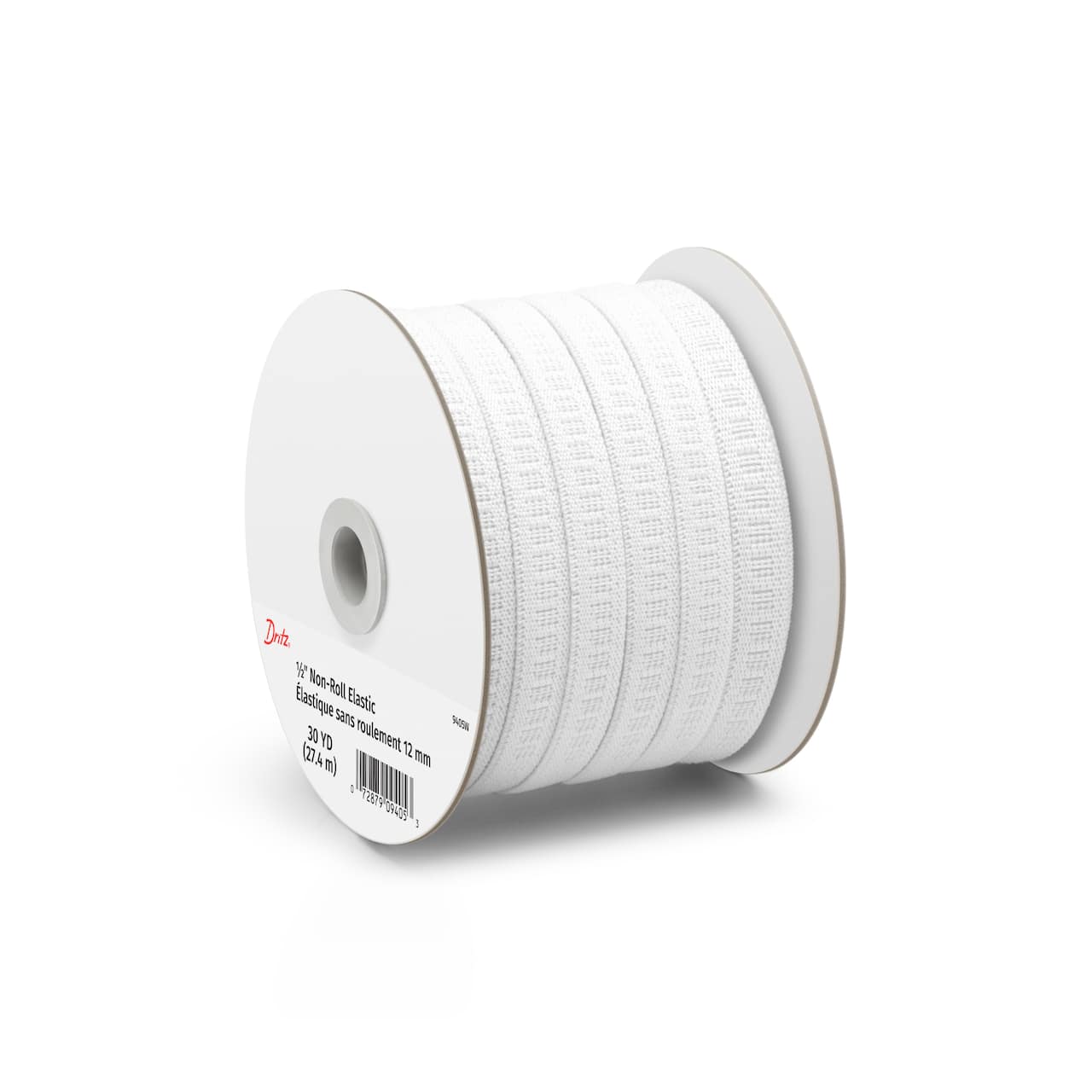 Dritz® 1/2" White Ribbed Non-Roll Elastic